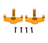 plplaaoo Pièces de Mise à Niveau de fusée d'essieu en métal, Accessoires de Voiture RC en Alliage d'aluminium Durable Haute Performance pour Voiture télécommandée 1/10 104001, Ensemble de (Or)