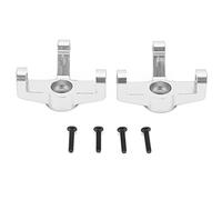 plplaaoo Pièces de Mise à Niveau de fusée d'essieu en métal, Accessoires de Voiture RC en Alliage d'aluminium Durable Haute Performance pour Voiture télécommandée 1/10 104001, Ensemble de (Argent)