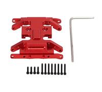 plplaaoo Plaque de boîte de Vitesses Centrale RC en Alliage d'aluminium Haute résistance usinée CNC anodisée pièce de Mise à Niveau légère pour Voitures télécommandées SCX24 AXI90081 (Rouge R)