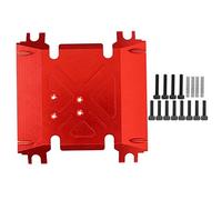 plplaaoo Plaque de Protection de Voiture RC, Support de boîte de Vitesses Centrale en Alliage d'aluminium usiné CNC, Accessoire léger et Durable adapté pour Wraith 90018 90048 à l'échelle (Rouge)
