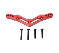 plplaaoo Plaque de Support d'amortisseur Avant en Alliage d'aluminium, Haute résistance, Conception Multi-Trous Durable pour Granite Big Rock Typhoon Senton 3S 1/10 RC, pièce de Mise à (Rouge)