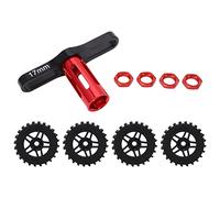 plplaaoo Pneus de Camion RC 1/8, Roues en Caoutchouc, pièces de Rechange, Accessoire adapté pour véhicule Tout-Terrain HPI RC, 4 pièces