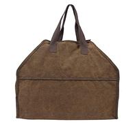 plplaaoo Porte-bûches en Toile Portable, Sac fourre-Tout de Rangement pour Bois de Chauffage, Sac de Transport Robuste pour cheminée, Camping, Barbecue, Utilisation en extérieur, matériau