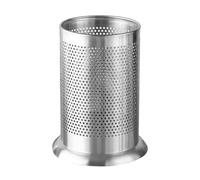 plplaaoo Porte-ustensiles en acier inoxydable, organiseur de pot avec trous de drainage, rangement de cuisine multifonctionnel pour baguettes, couverts, pailles, bâtons de bambou, design