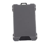 plplaaoo Portefeuille Fin avec Blocage RFID, Porte-Badge Transparent, Anti-démagnétisation, en Alliage d'aluminium, Poche pour Cartes, pour Hommes et Femmes, Voyage d'affaires, Travail de (Grise)