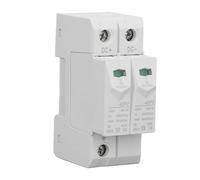 plplaaoo PV Protection Dispositif 2p DC 500V 40KA 35 mm DIN Rail Mount Protecteur CHLT 40pv Protection de surtension de surtension fiable Longue durée pour Les systèmes d'alimentation DC