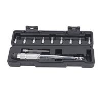 plplaaoo Ratchet Wrench Set 1/4in Right Angle Reversible Adjustable Torsion Screwdriver Kit with Multiple Bits for Machines Automobiles Ships Airplanes Motor Homes