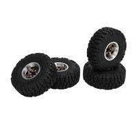 plplaaoo RC Car Wheels Pneus Set 1.0 Offset négatif Rehandianced Grip Locking Pnew Design pour 1/18 1/24 RC CLAPAGNE Car SCX24 Bronco C10 JLU Deadbolt Gradiateur FMS FCX24 ALLIAME (Cuivre)