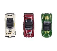 plplaaoo Rétractable Ensemble de jouets de voiture haute simulation Alliage de zinc Matériau ABS Pas besoin de piles pour l'aire de jeux pour enfants 3 pièces