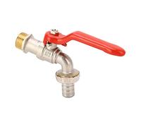 plplaaoo Robinet d'arroge fileté mâle en Laiton, entrée G1/2 po, Sortie G3/4 po, anticorrosion, Robuste, Bonne étanchéité, pour Machine à Laver, arroge du Jardin