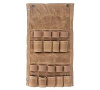 plplaaoo Sac de Bouteille d'épices, Support de Pot d'assaisonnement en Toile Pliable et Portable avec 9 Poches pour Camping Barbecue Pique-Nique (Kaki)