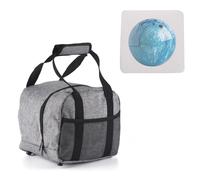 plplaaoo Sac de Bowling en Tissu Oxford, rembourré, avec Support en Mousse, pour Les Amateurs de Bowling, Sac de Transport léger et Durable
