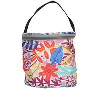 plplaaoo Sac de Fil à Tricoter Organisateur de Rangement fourre-Tout pour Accessoires de Crochet Structure ingénieuse Conception de Seau Circulaire Tissu Oxford ménage Voyage Usage Familial (Feuilles