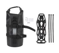 plplaaoo Sac de Fourche de Vélo Étanche Polyvalent Grande Capacité 5L Bandes Réfléchissantes Sac de Fourche de Vélo Avant Arrière avec Support Fixe pour Vélos de Montagne de Route