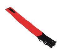 plplaaoo Sac de Protection pour Queue de Cheval en Tissu Non tissé, Anti-Morsure, Anti-salissure, Fournitures de toilettage pour Chevaux avec Franges (Rouge)