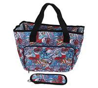plplaaoo Sac de Rangement au Crochet, Conception Unique, Tissu Oxford Durable, Organisateur d'aiguilles à Tricoter réglable et détachable pour Les Amateurs de Tricot, Les Tailleurs