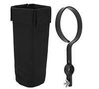 plplaaoo Sac de Support pour Baguettes de Batterie, étanche, résistant à l'usure, Grande capacité, Amovible, Solide, Fixe, pour Batterie, batteurs, Tissu Oxford Noir, métal, 25,5 x 22,5 x