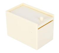 plplaaoo Simulation Fausse boîte d'araignée, Jouet de farces, Cadeau pour Halloween, fêtes du Poisson d'avril, Plastique Blanc et Caoutchouc 9.3x6.3x5.6cm