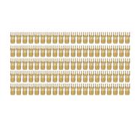 plplaaoo SMA Femelle Prise DE Base 100 PCS Haute Performance 4 Broches RF CONNECTEUR Adaptateur Large Bande PASSANTE pour SYSTÈME GPS WiFi Hotspot ROUTEUR MATÉRIAU en CUIVRE sans OXYGÈNE