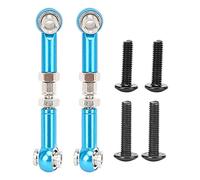 plplaaoo Steering Linkage Rod RC Metal Upgrade Parts Front Upper Suspension Arm for 1 14 144001 RC Car Blue 2pcs 42 52mm