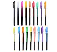 plplaaoo Stylo fluorescent Nite Writer Pen 1 mm Pointe ogive Stylo gel Marqueur coloré Fabrication artistique pour dessin DIY Album photo Journal manuscrit Carton noir 12 couleurs 16 (18 couleurs)