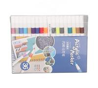 plplaaoo Stylos de peinture acrylique 36 couleurs marqueurs de peinture à faire soi-même polyvalents avec une forte couverture pour les fournitures d'artisanat d'art de tissu de pierre de