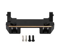 plplaaoo Support de Mise à Niveau Robuste en Laiton pour Pare-Chocs Avant RC, pour Voiture sur chenilles RGT EX86190 LC76 1/10 RC, Noir 74x30mm avec 4 vis