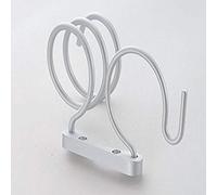 plplaaoo Support de sèche-cheveux en acier inoxydable mural en spirale, capacité de charge élevée, support de rangement pour salle de bain, salon de coiffure, salle de bain domestique,