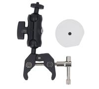 plplaaoo Support d'échelle pour Camping-Car, Mini Double rotule, Clip Solide, Support de Serrage réglable Multifonction pour Poteau, remorque, Yacht, Alliage d'aluminium CNC, matériau ABS,