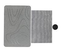 plplaaoo Tapis de Bain en Terre de diatomées antidérapant, Absorbant, à séchage Rapide, Tapis de Salle de Bain Doux pour Salle de Bain, Cuisine, Sol, matériau Naturel sûr, 60 x 39 cm (Ligne 1)
