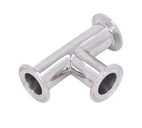 plplaaoo Tee Tee Plant 304 Joix de Tube de Connexion Rapide en Acier Inoxydable 3 façons Connecteur de Pipeline pour Les systèmes d'eau de gaz de plomberie (19)