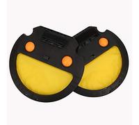 plplaaoo Throw and Catch Game Set ABS Durable Outdoor Sports Toy for Kids Family Activity with 2 Rackets 4 Balls Blue Black (Noire)