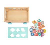 plplaaoo Trieur de Formes pour Tout-Petits, processus de Transfert de Chaleur, Motif Double Face, inertie, Forme de Glissement, Cube de tri, Jouets d'apprentissage pour Enfants, Jouet