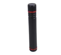 plplaaoo Tube de Dessin Rond Extensible, conteneur de Rangement, bandoulière réglable, Conception Antichoc pour Affiches, Dessins, œuvres d'art, parchemin, PVC Noir, diamètre 10,5 cm,