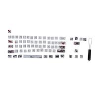 plplaaoo Wangjiang Plum Blossom Keycap Set Matériau PBT Durable 71 Touches Design personnalisé pour Clavier mécanique DIY Compatible avec RK61 Gans Alt61 IKBC Poker Series