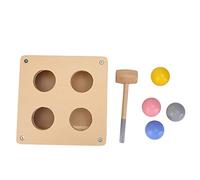 plplaaoo WW - Jouet en Bois pour bébé, éducation précoce, Boule à Percussion intellectuelle, Marteau, Table à Frapper, EEE