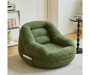 PLPLKTNNKK Fauteuil Canapé de Sol Lazy Canapé Pouf Compressé sous Vide Housse Amovible Lavable Confort Ergonomique pour Salon Chambre Balcon Tous Âges A