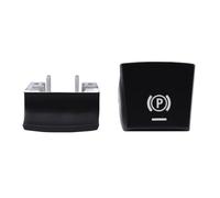 PLQAWRBT Cache de bouton de frein à main P/Auto H Compatible avec BMW 5 6 | Handbrake Cover Compatible avec BMW 7 X3 X4 X5 X6 F01 F02 F07 F10 F06 F25 F26 F15 F16 2009-2017(Black)