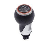 PLQAWRBT Pommeau de levier de vitesse de 12 mm Compatible avec Audi Skoda | 12mm Gearbox Compatible avec Audi VW, A3, A4, B6, B7, B8, A6, S4, 8K, A5, 8T, Q5, 8R, Passat, Golf(Red,6 Speed)