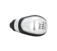 PLQAWRBT Pommeau de levier de vitesses manuel 5/6 Compatible avec Ford 2 | 5/6 Speed Manual Compatible avec Ford Focus, 3, MK2, MK3, Fiesta, Ecosport, C-Max, Kuga, S-Max, 2005-2015(Silver,6Speed)