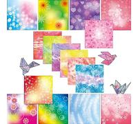 Plstod 150 Feuilles Papier Origami, 15x15cm Papier Origami, Origami Enfant Papiers Origamis Double Face Couleur Pour Décorations de Bricolage