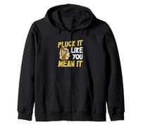 Pluck It Like You Mean It Funny Harp Musician for A Harpiste Sweat à Capuche