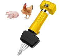 Plucker électrique en plumes de volaille 300 W, avec tête remplaçable, écart de cône réglable, double chargement/branchement pour poulet, canard, oie