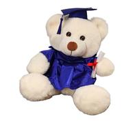 Plüschbär pour le certificat de sortie scolaire - Cuddly Bear en cadeau, douce et moelleuse | avec talar, mémorial, oreiller doux pour élèves, amis, famille, , décorations