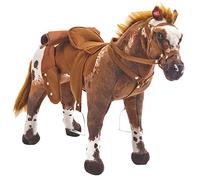 Plüschpferd Cowboypferd mit Sattel + Sound Happy People 58937