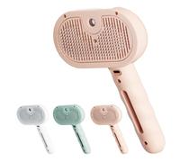 Plufura Dog Brush, Pet Grooming Brush Steamer,for Long & Short Hair Dogs & Cats, Reduces Shedding (Flesh-Colored)