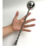 Plug Anal Bâton de massage Porté à la main forme boule en Métal 285Ø50mm | YILUQIFLY Dilatateur Butt masturbation Sex toy Confortable Débutant Avancé BDSM SUBS Massage Prostatique Homme Femme Couples