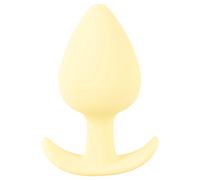 Plug anal Cuties Mini en silicone - butt plug (jaune, 3,1 cm)