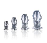 Plug anal Deviant Hole™ - Plug creux transparent pour la dilatation anale - Taille - Bouchon S