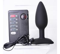 Plug anal électrique en silicone Plug Vibromasseur pour hommes femmes (A) | BDSM,appareil de stimulation du point G,Jouet Sexualité Couple,Avec Vibration 10 Modes,Sex toy,Vibrateur Anal